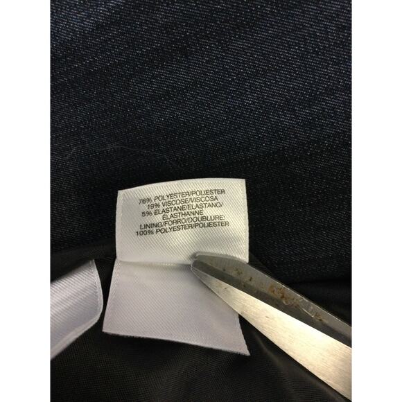 ANNE KLEIN SZ L dark gray career professional blazer jacket 0B14 - Picture 7 of 7